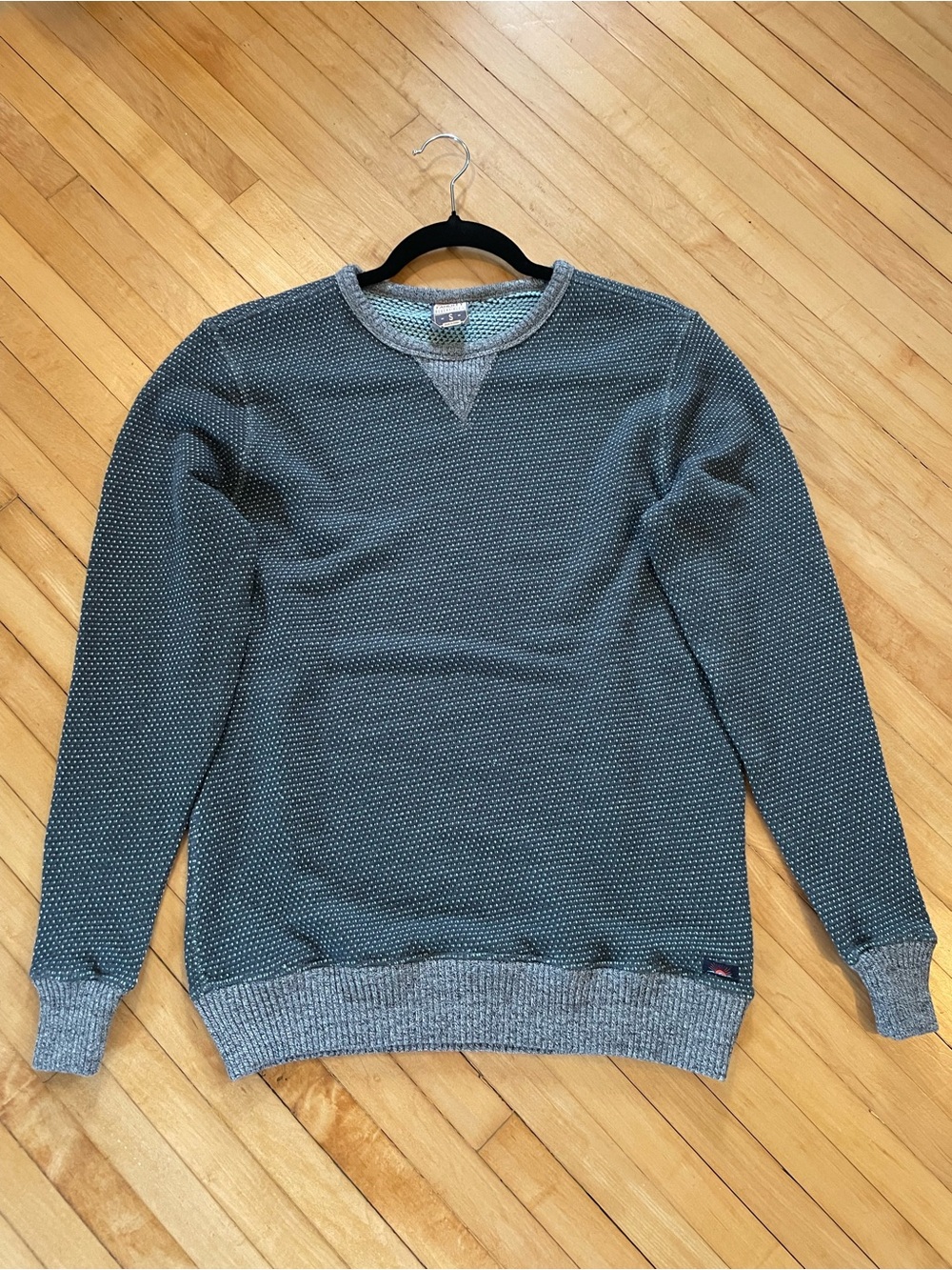 FAHERTY Chunky Knit Cotton Sweater Reversible Crewneck Casual Fisherman Unisex